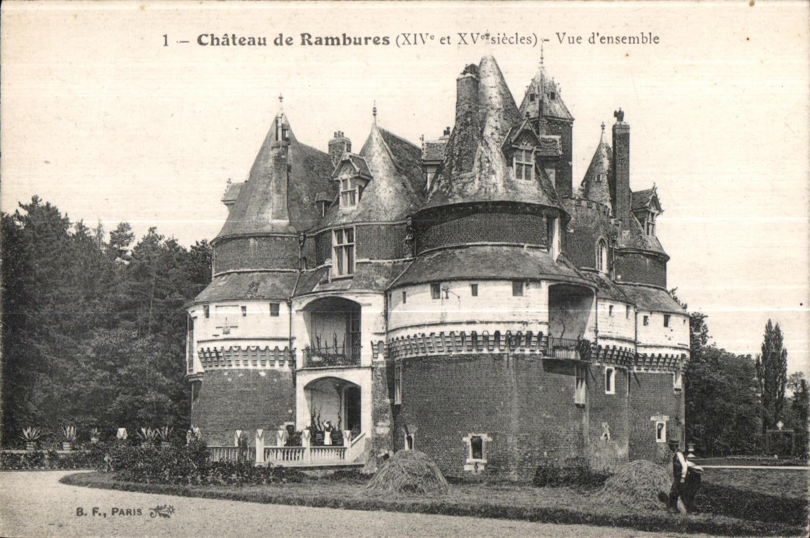 CPA Castle of Rambures Seen together