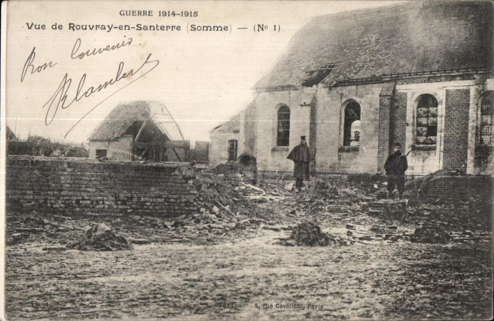 CPA Seen of Rouvay in Santerre (Somme) L