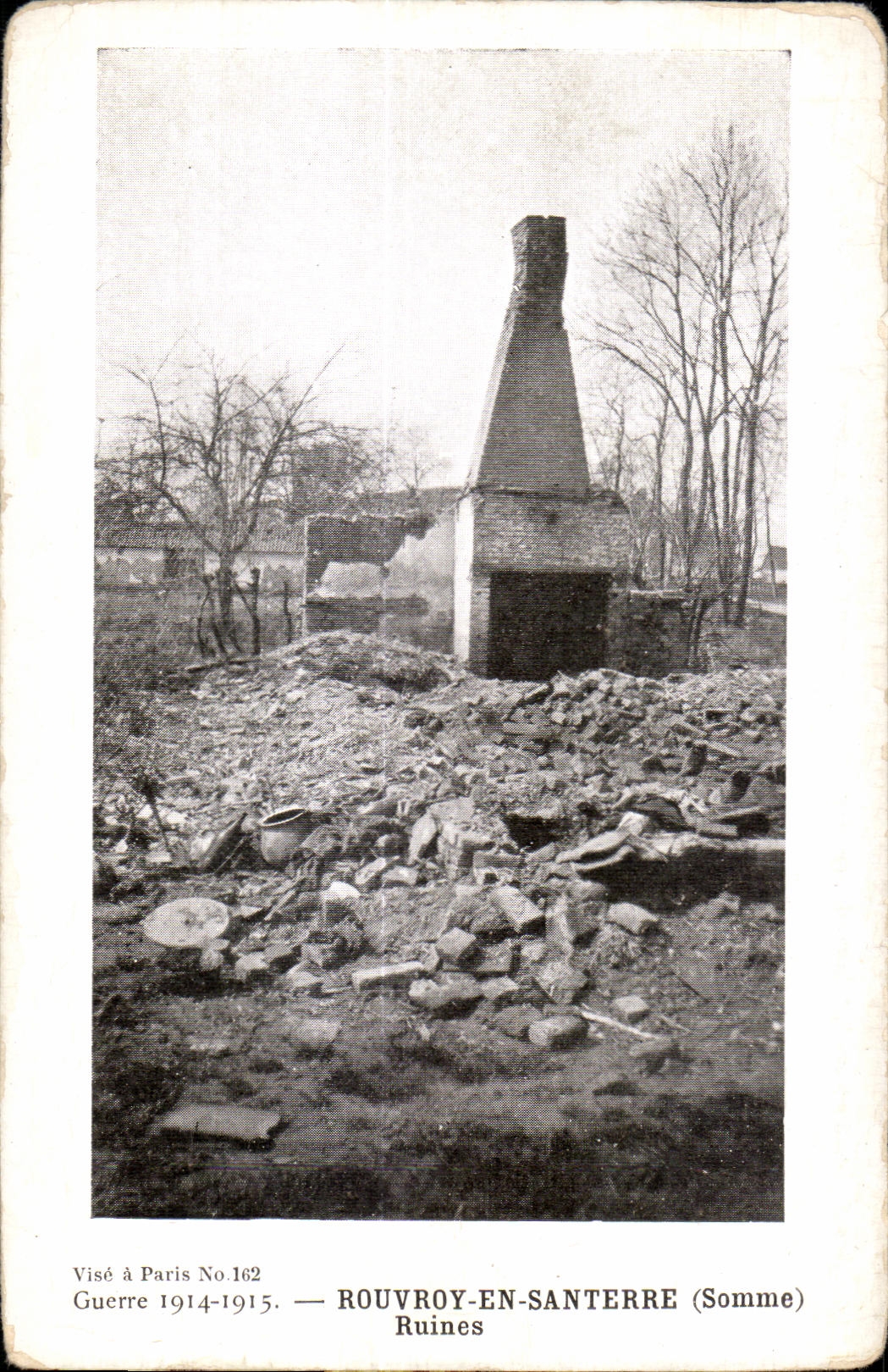 CPA Rouvroy In Saterre (Somme) Ruins