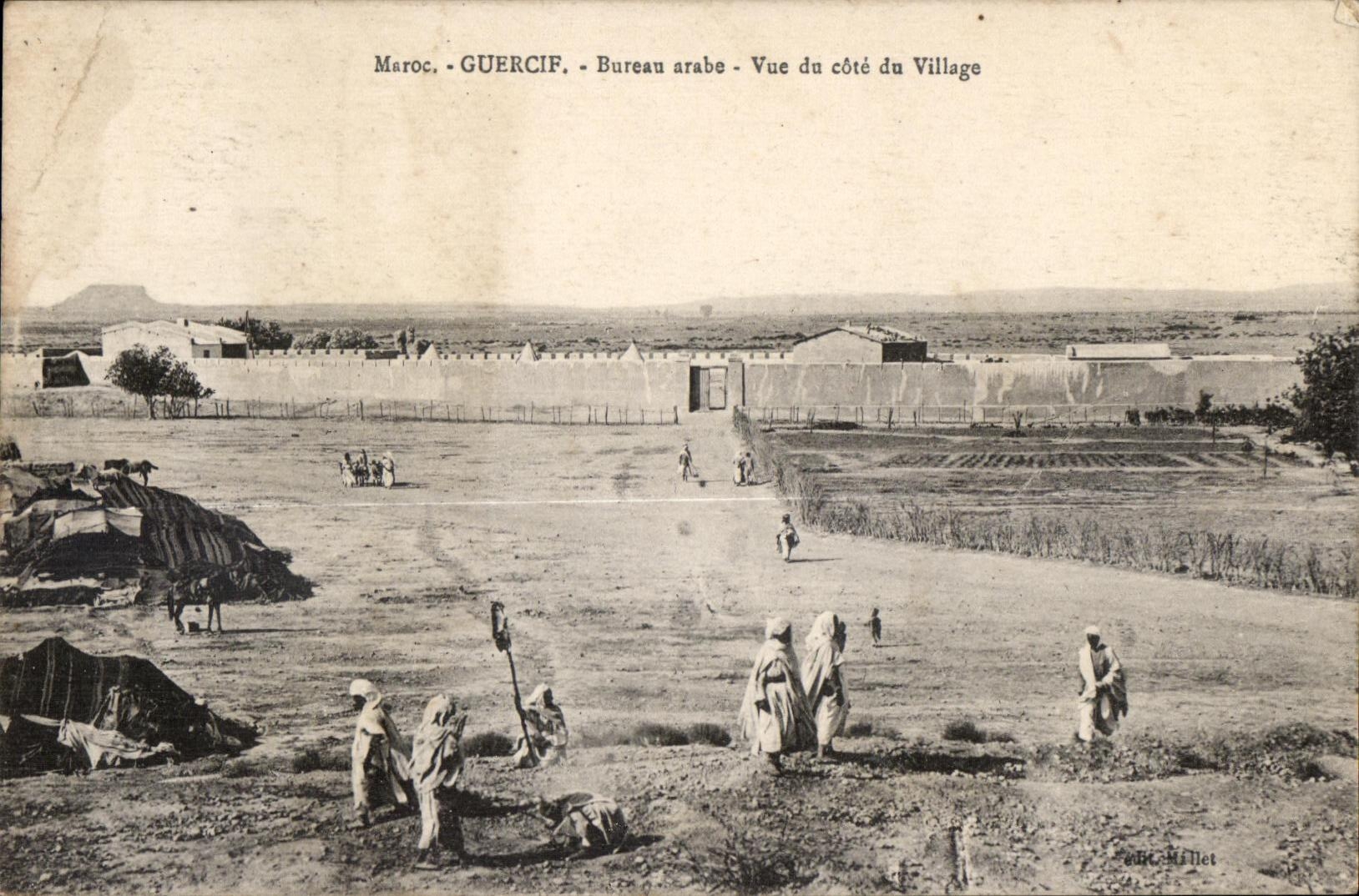 CPA Morocco Guercif Office Arab Sight of the dimension of the Village