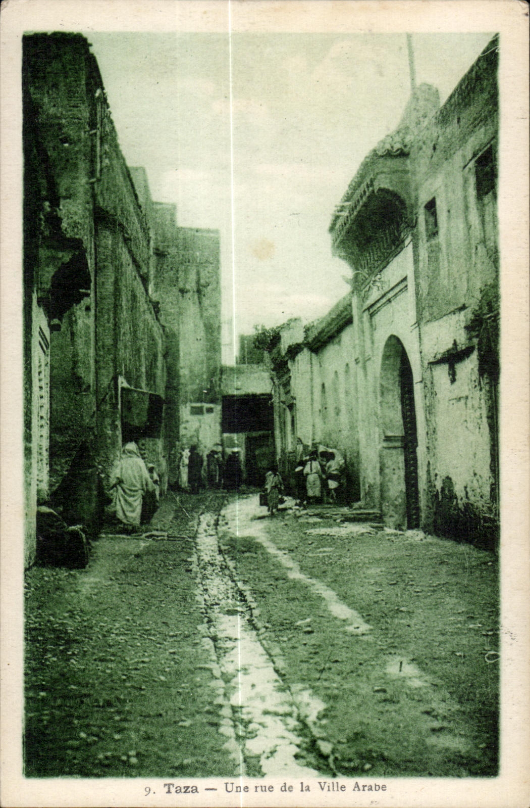 CPA Morocco Taza a street of the Arab Life