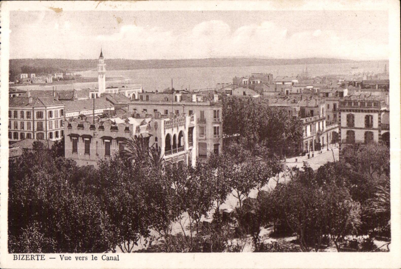 CPA Morocco Bizerte Seen towards the Canal