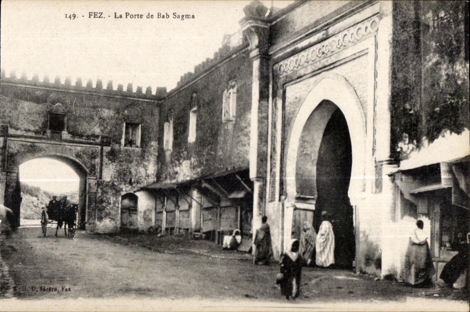 CPA Maroc FEZ la Porte de Bab Sagma