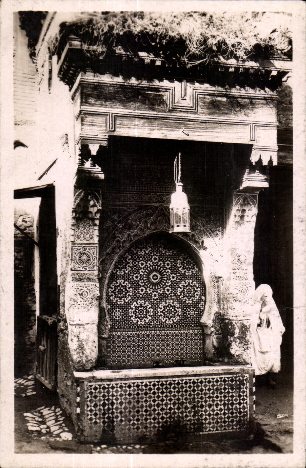 CPA Morocco Nadjarine Fountain