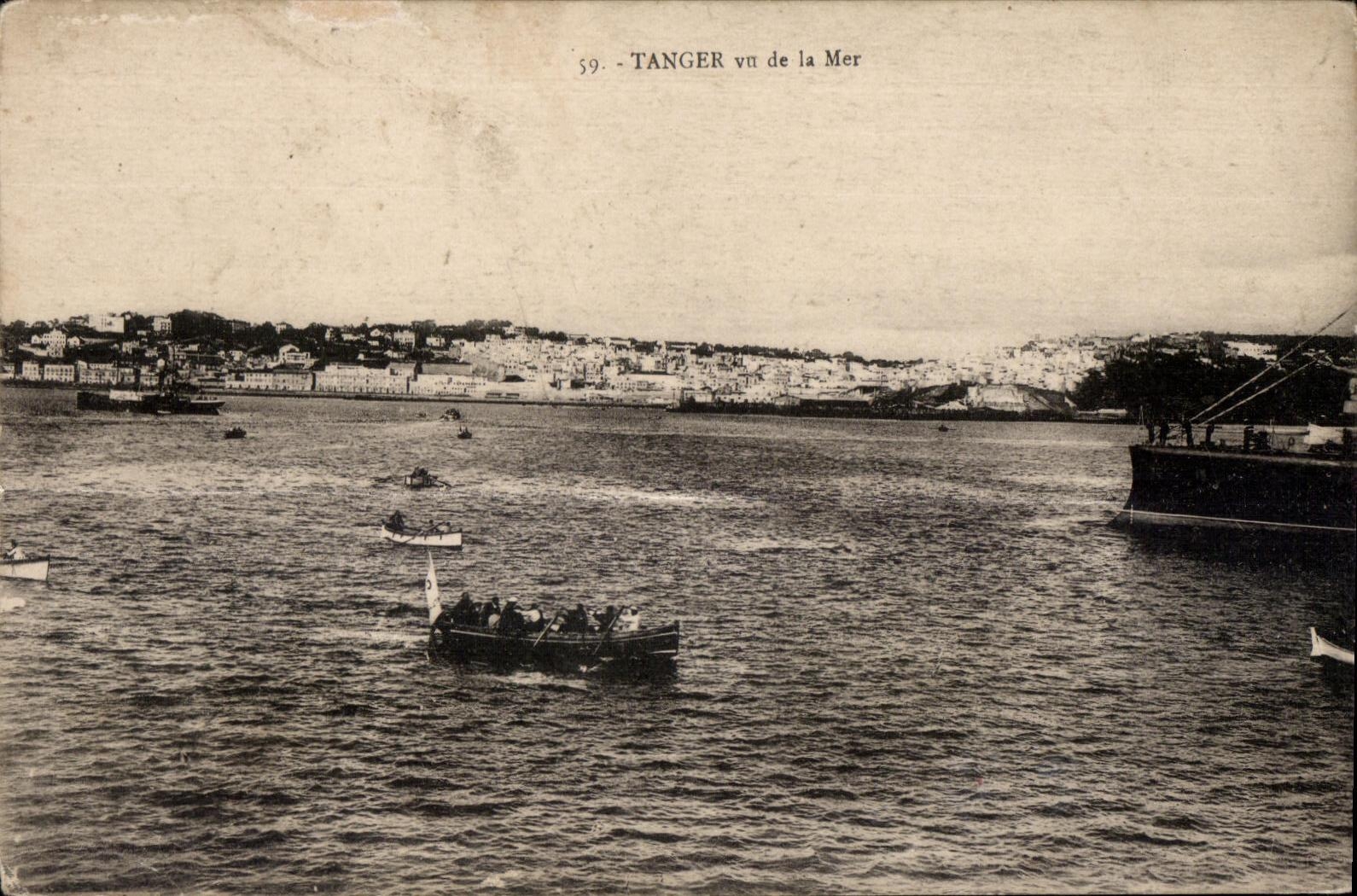 CPA Maroc Tanger vu de la Mer