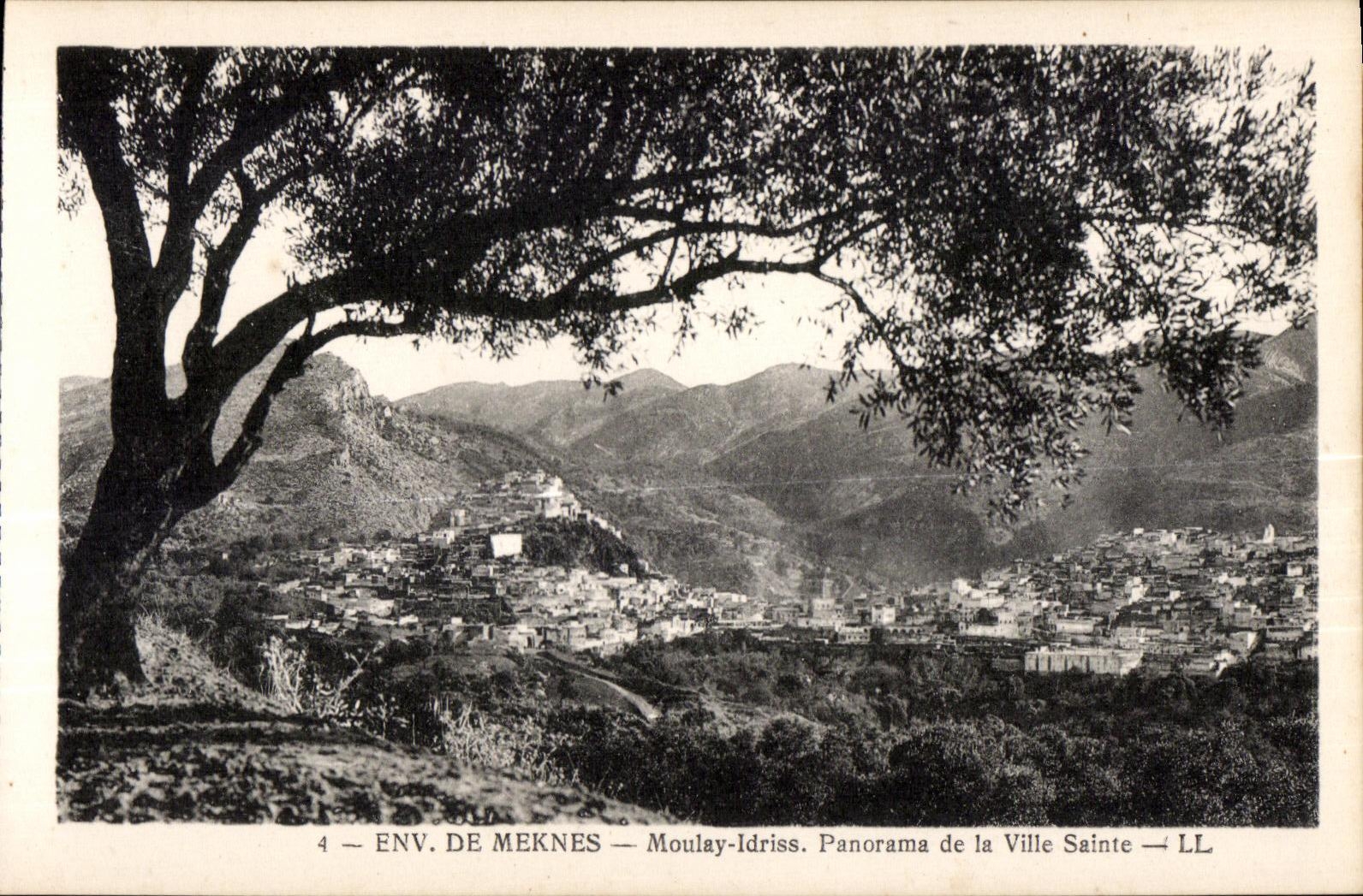 CPA Maroc Env de Meknes Moulay Idriss Panorama de la Ville Salnte