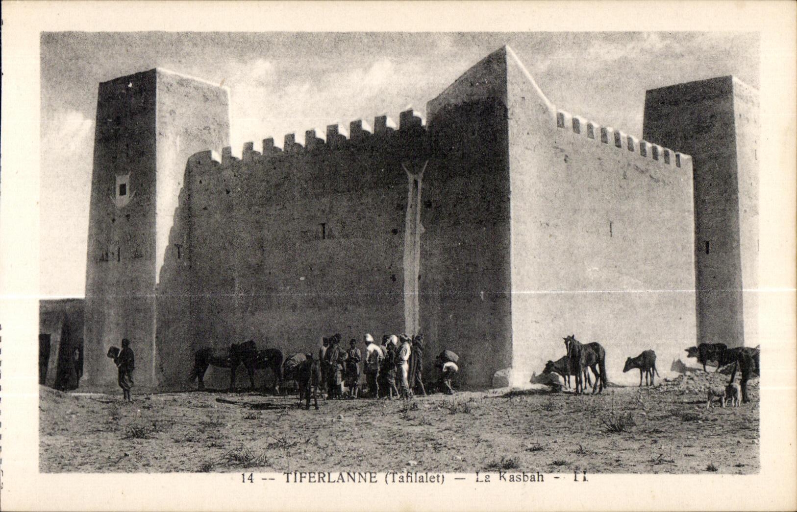 CPA Morocco Tiferlanne the Kasbah