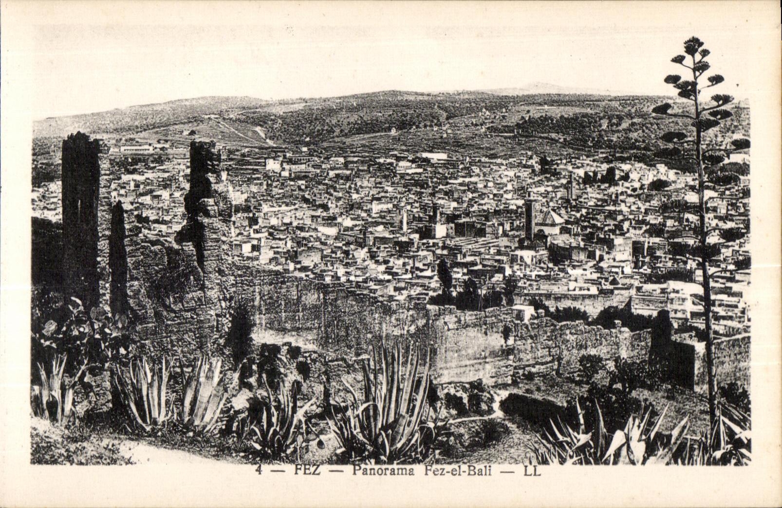 CPA Maroc Fez Panorama Fez el Bali
