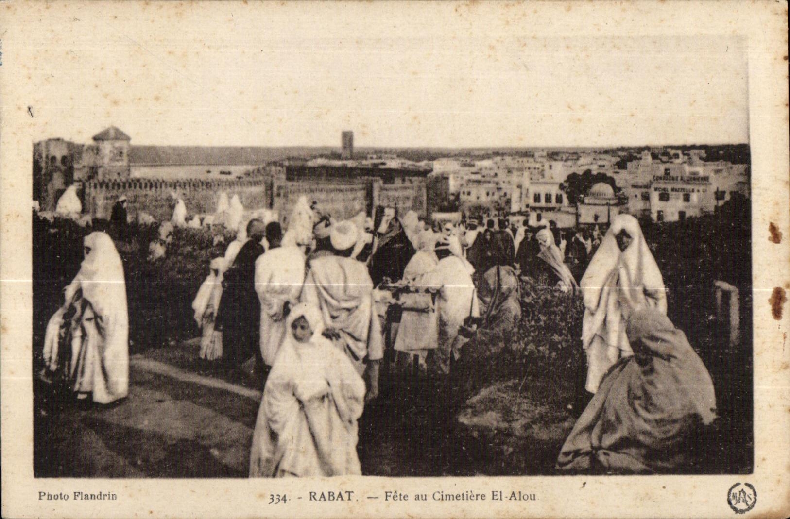 CPA Morocco Folds back Festival with the Cemetery El Alou