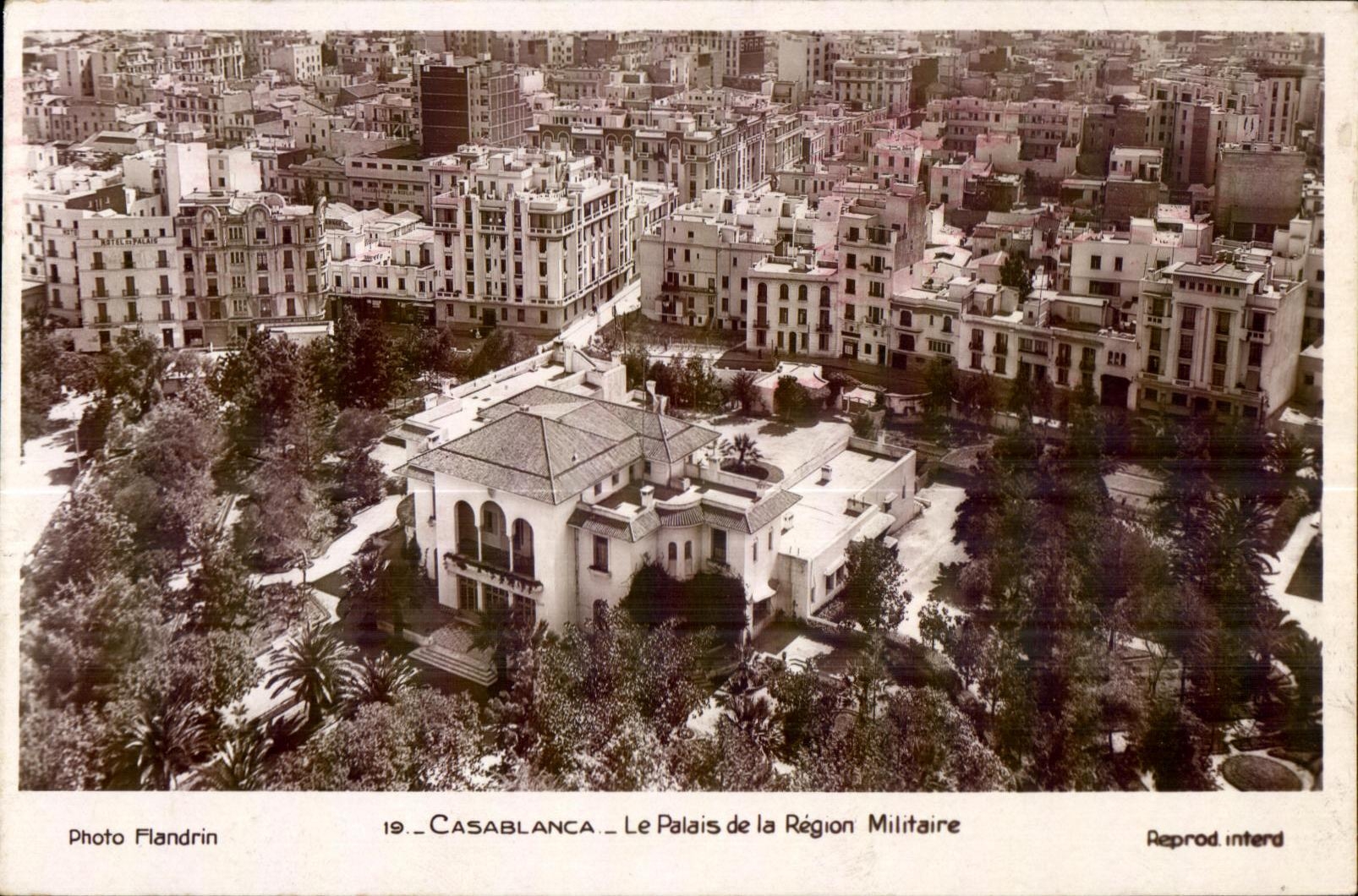 CPA Maroc Casablanca Le Palais de Region Militaire