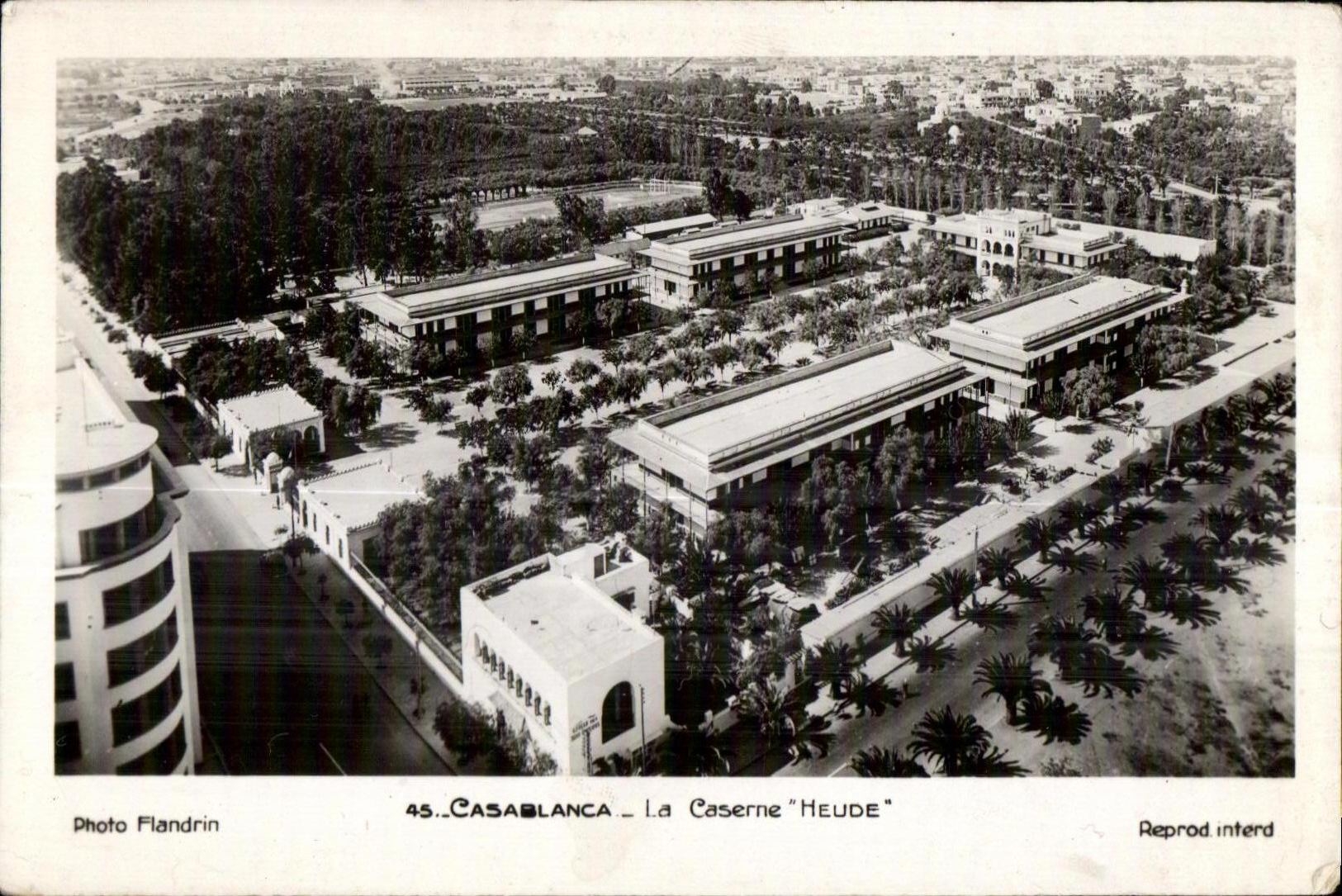 CPA Maroc Casablanca La caserne HeudeMilitaria