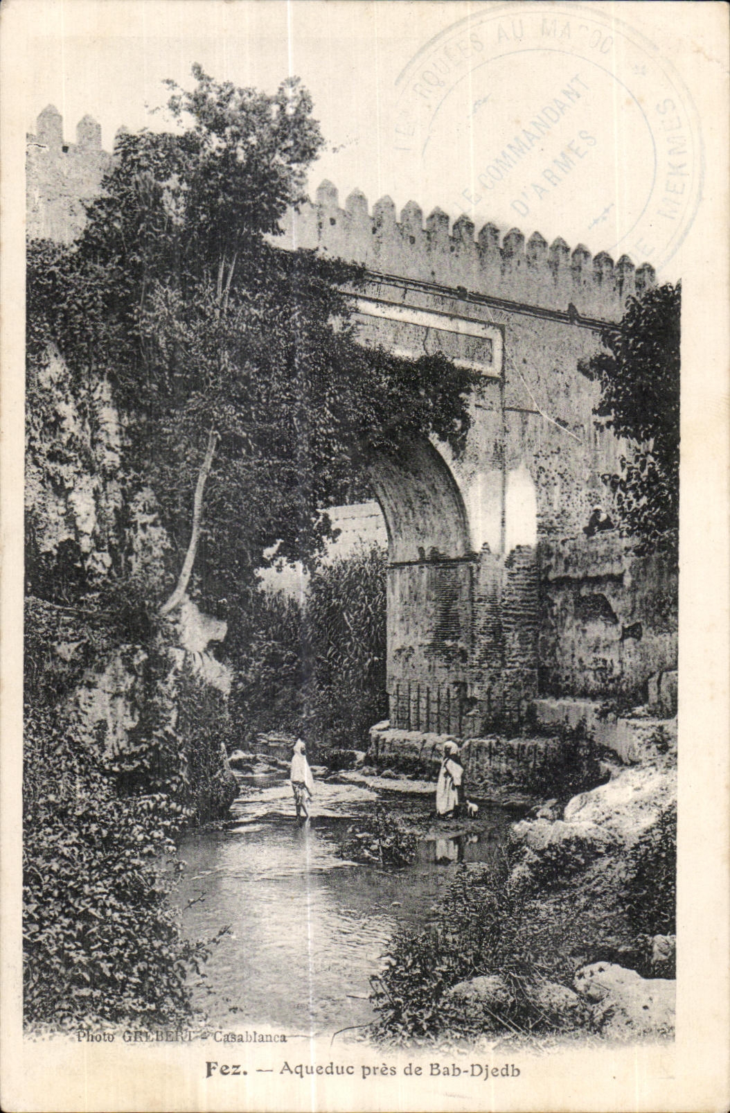 CPA Maroc Fez Aqueduc pres de Bab-Djedb