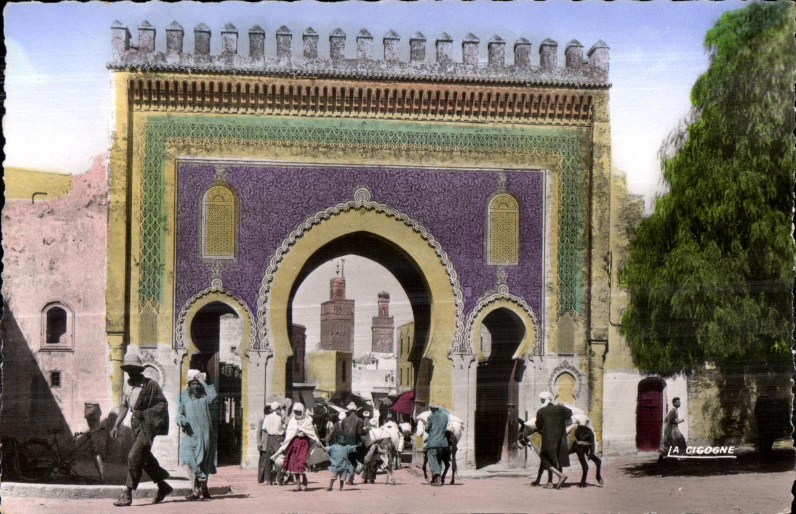 CPA Maroc Fes Porte de Boujeloud