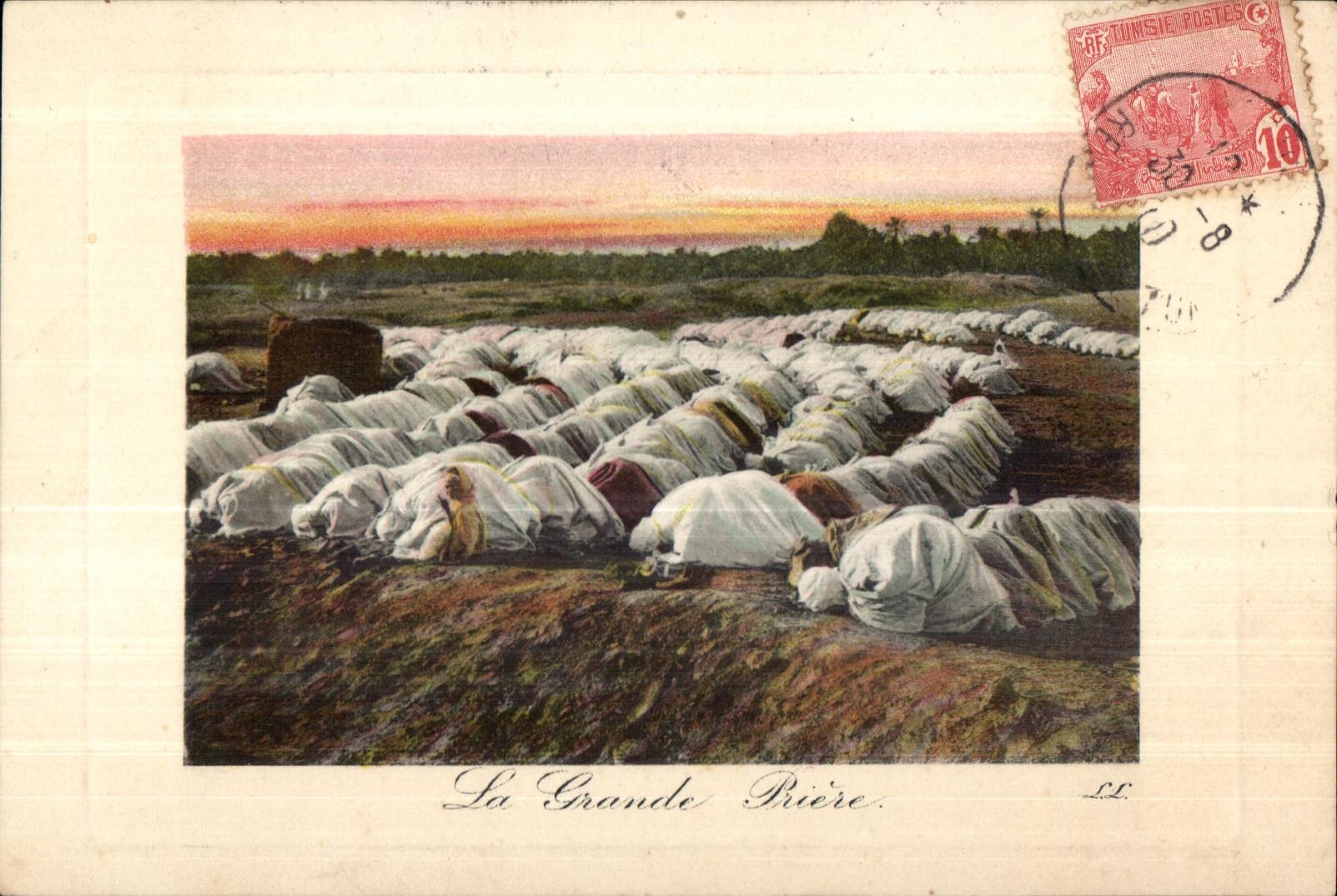 CPA Morocco the Great Prayer Moslem