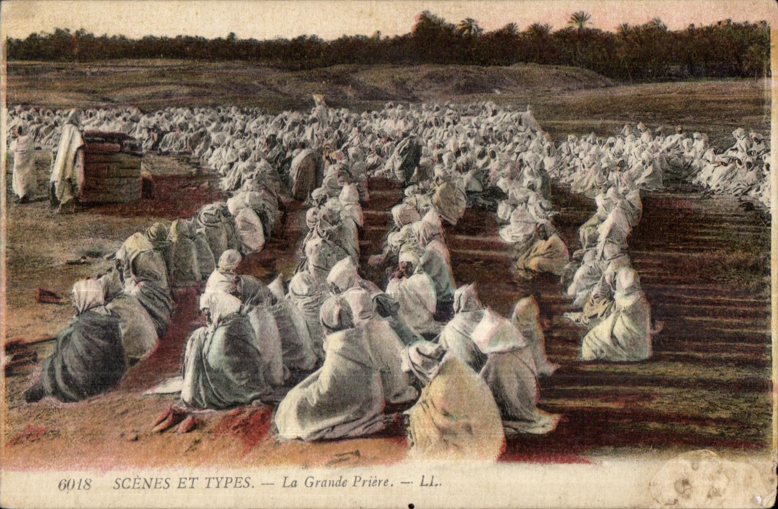 CPA Morocco Scenes And Standards the Great Prayer