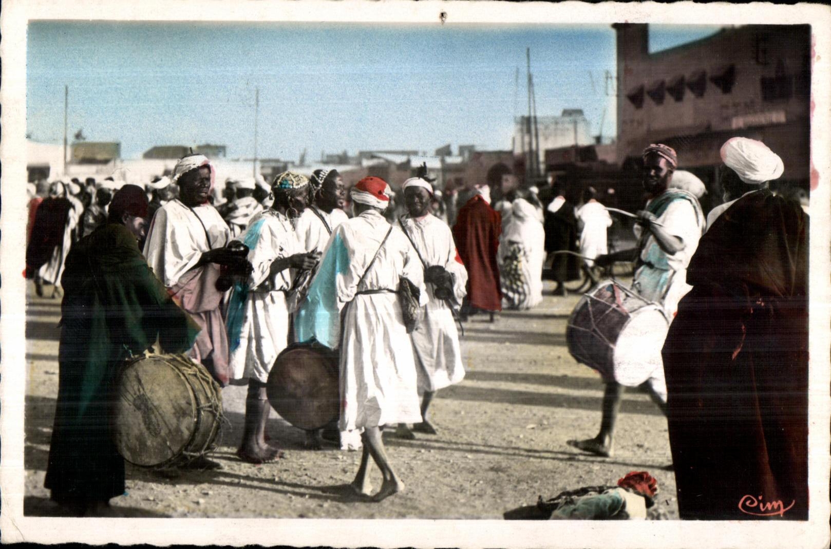 CPA Morocco Scenes And Standards Of Morocco Moroccan Musicians Folklore
