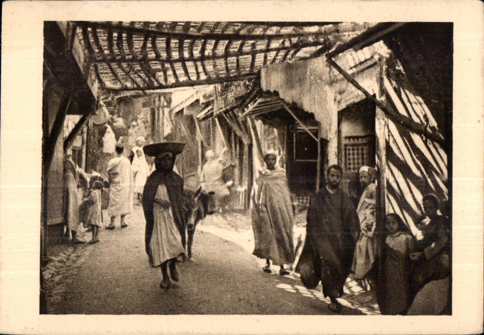 CPA Morocco Morocco Prejudices the Souks Ass Donkey