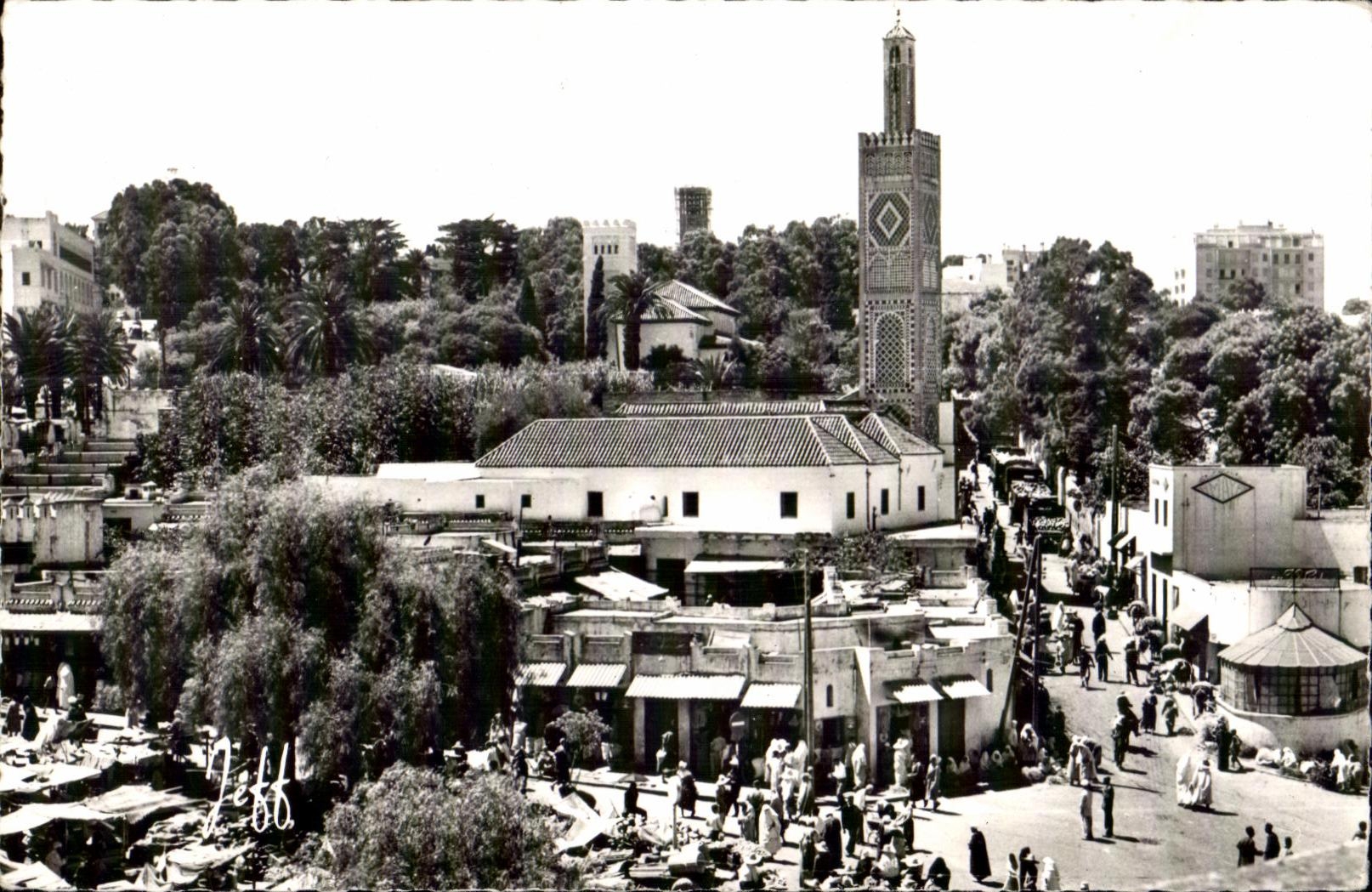 CPA Maroc Tanger La Place du Grand Socco