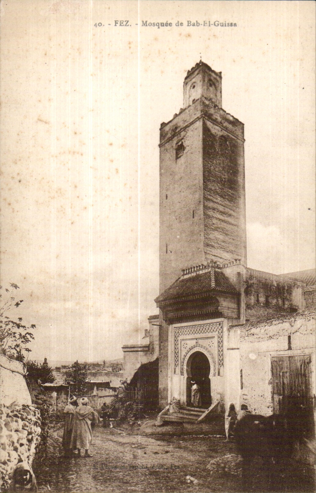 CPA Maroc Fez Mosquee de Bab El Guissn