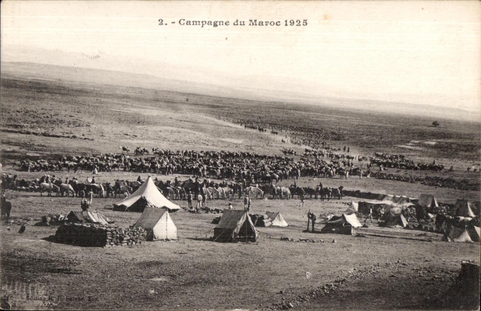 CPA Morocco Countryside of Morocco 1925 Militaria