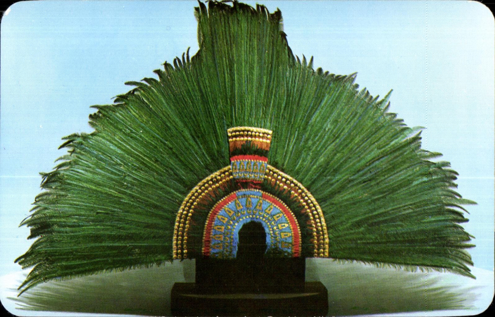 CPA Mexique Mexico Penacho de Mochtezuma Moctezuma s Heddress Museo nacional de Antropologia e Historia Mexico