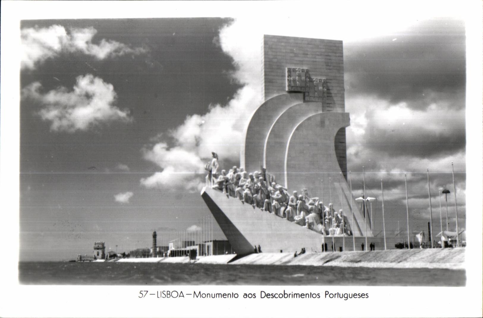CPA Portugal Lisboa Monumento aos Descobrimentos Portugueses Feito em Portugal