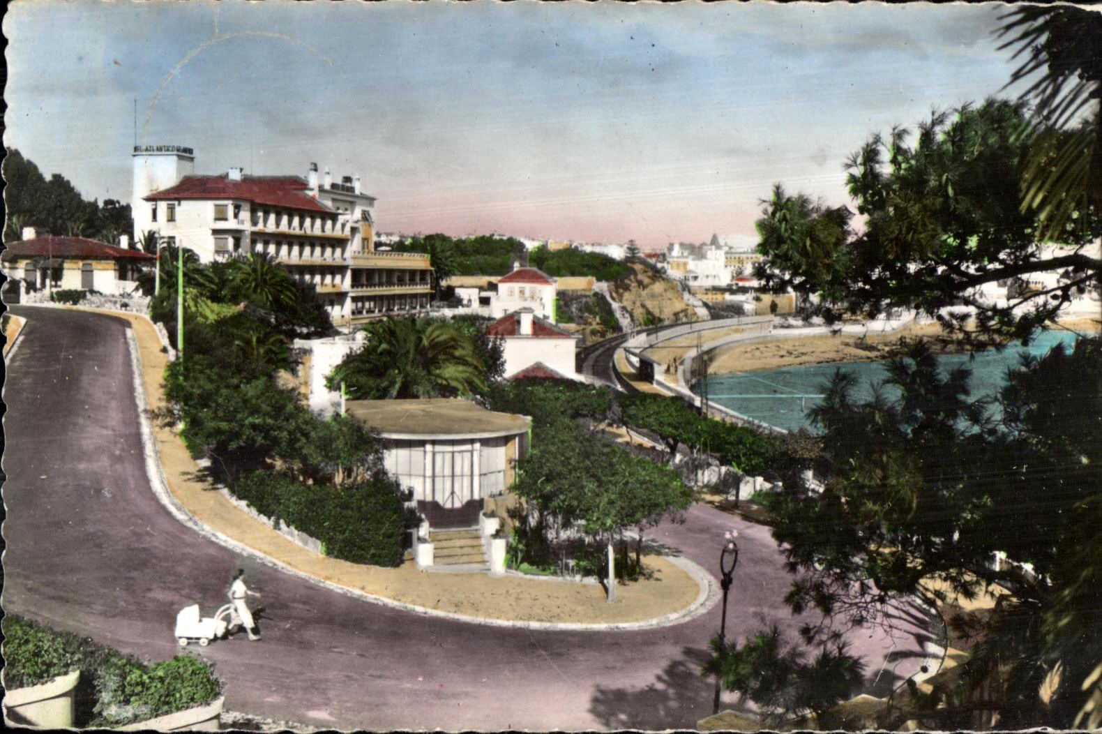 CPA Costa C Ground Shows Estoril Edicado Torres Bilhete Postal Portugal