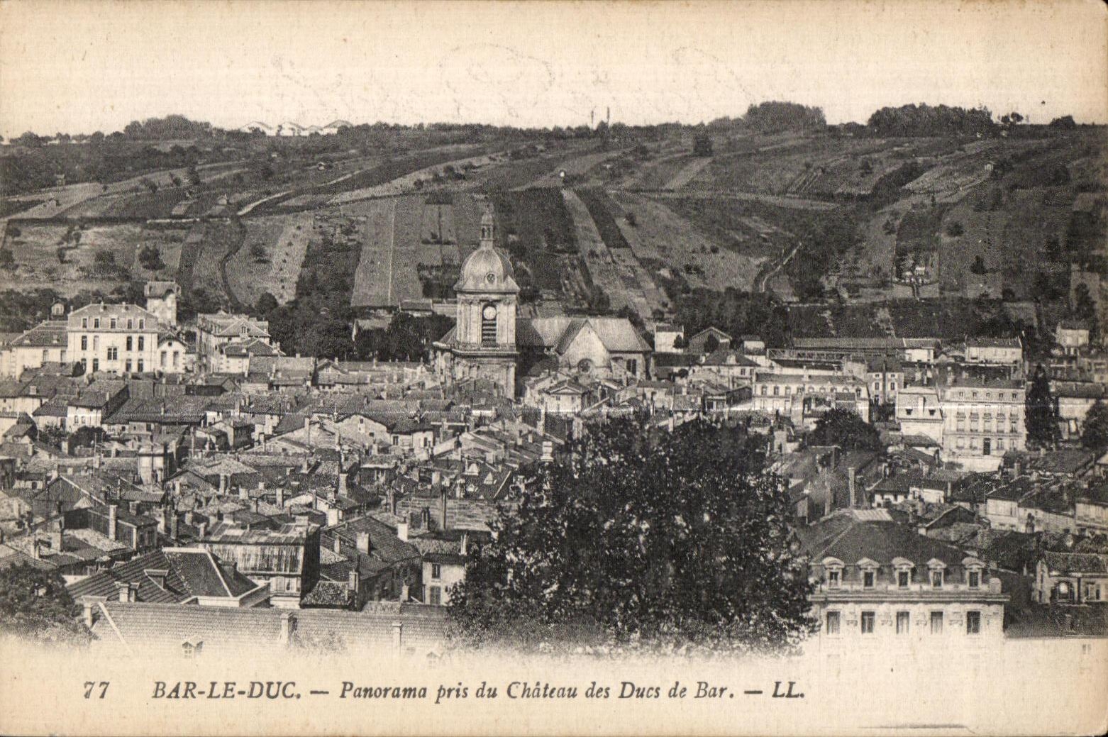 Bar the Duke - Panorama taken of the Castle of the Dukes of Bar - CPA