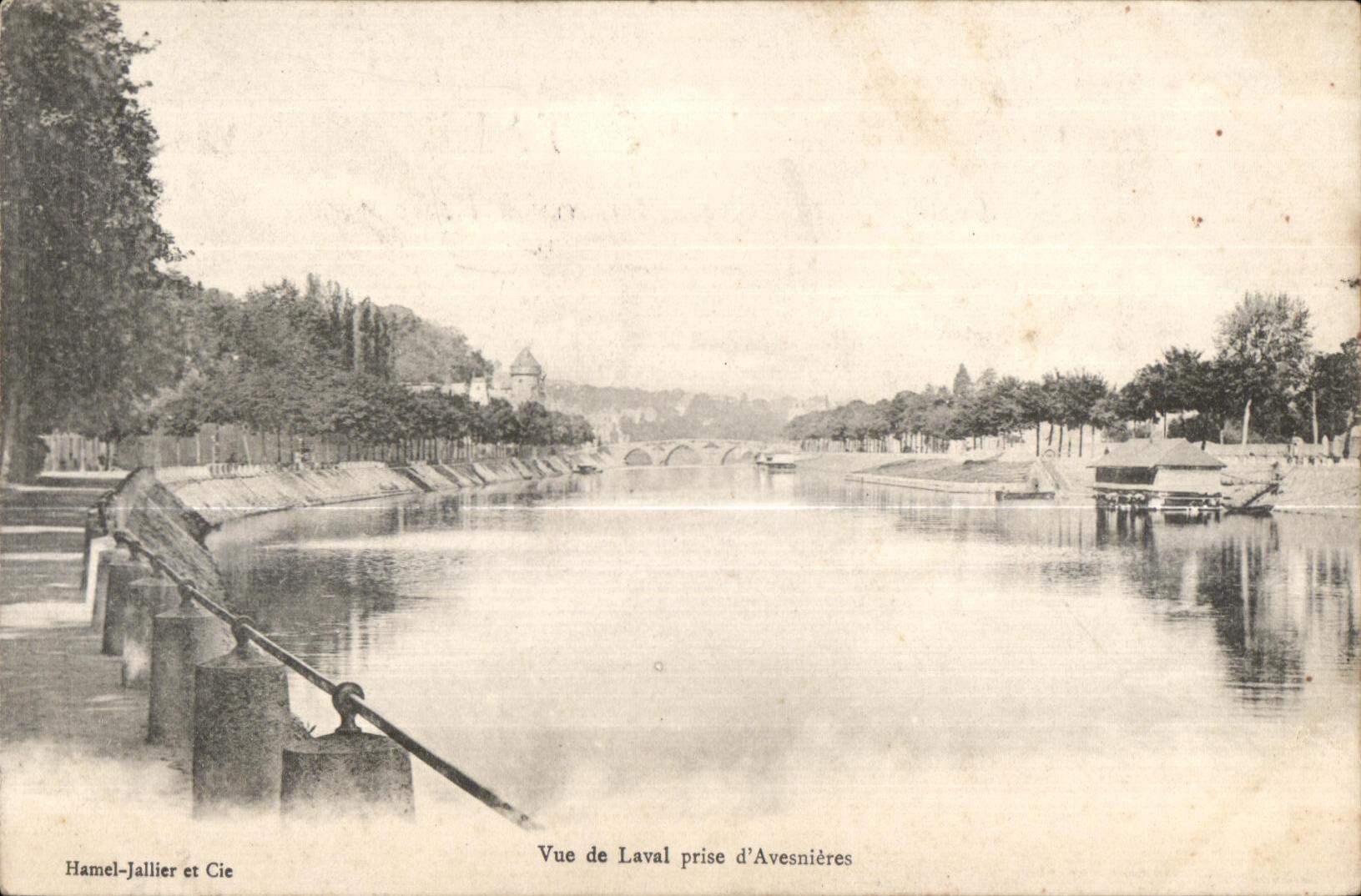 CPA visto de Avesnieres tomado Laval