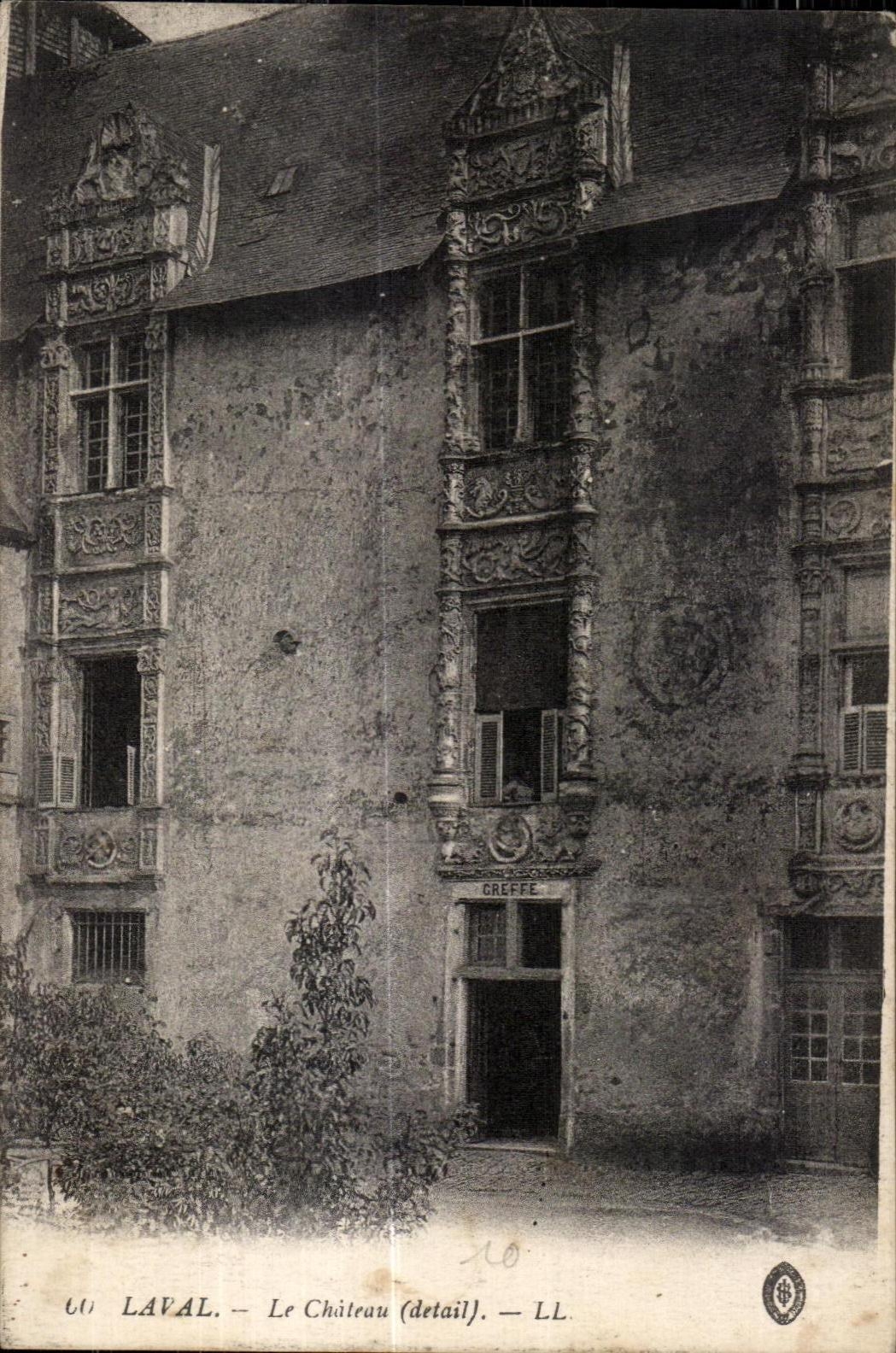 CPA Laval el detalle L del castillo