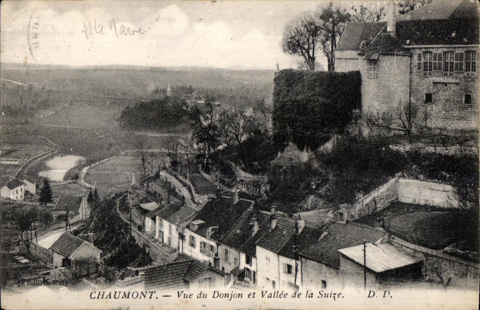 CPA Chaumont Vue du Donjon et Vallee de la Suize