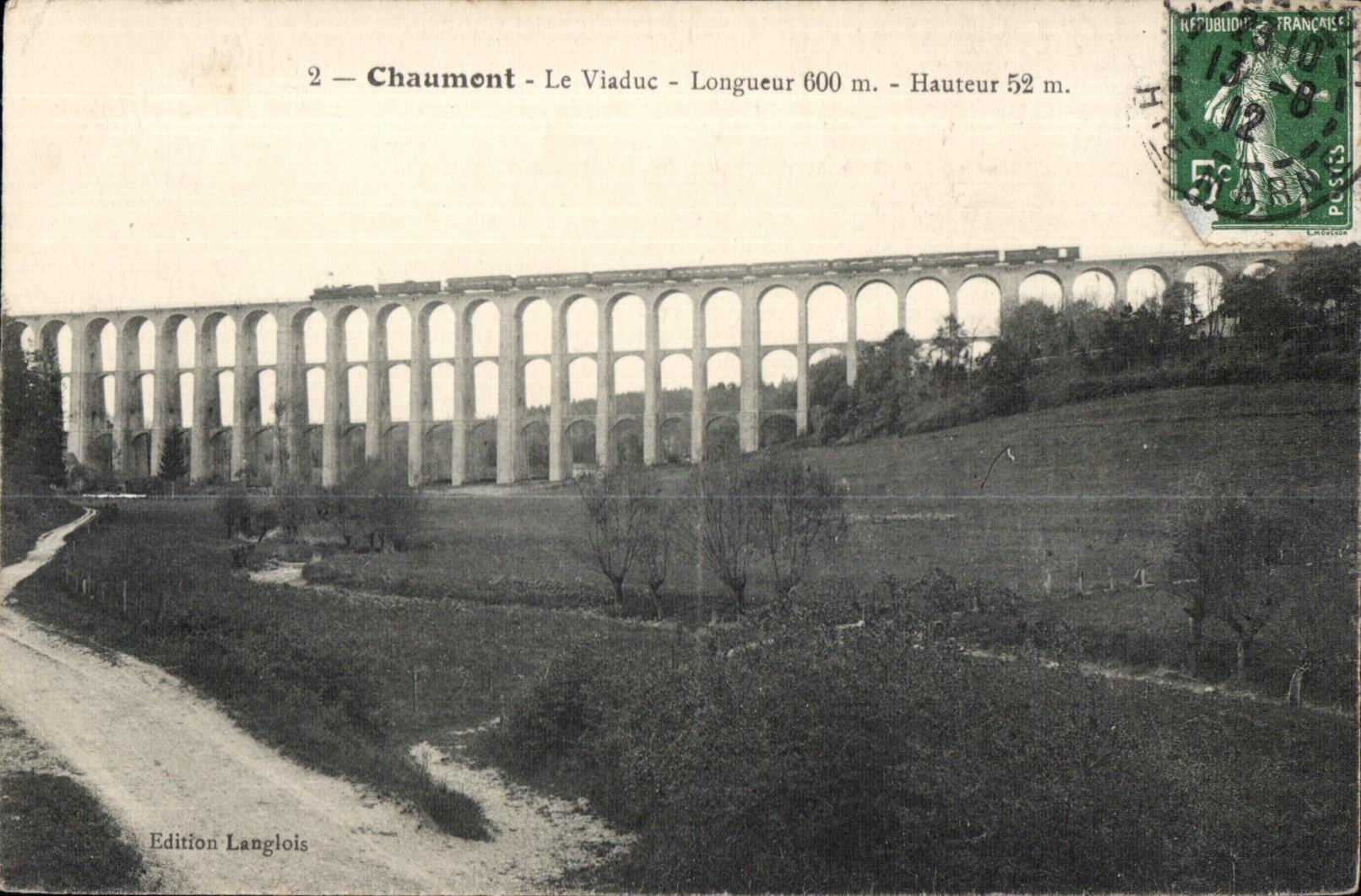 CPA Chaumont Le Viaduc Longueur Hauteur