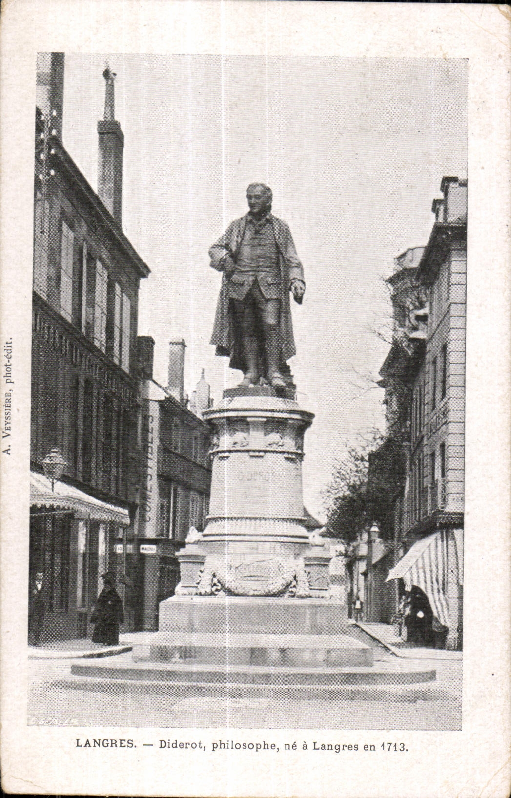 CPA Langres Diderot Philosophe de a Langres en