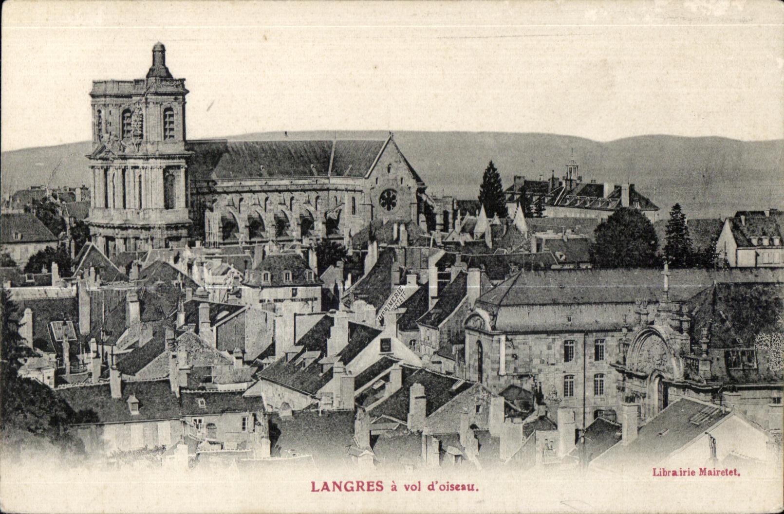 CPA Langres a Vol d oiseau
