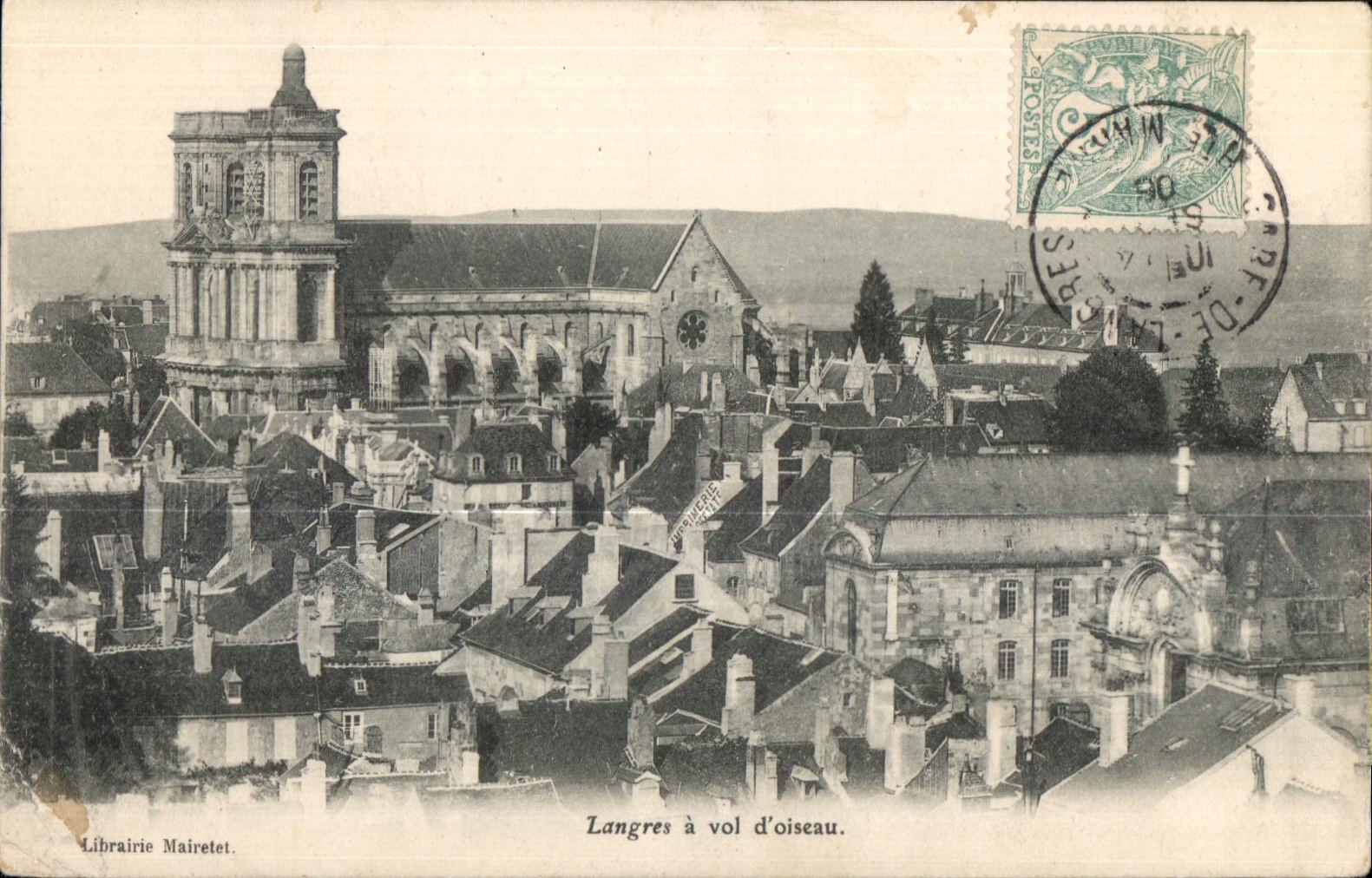 CPA Langres a Vol d oiseau