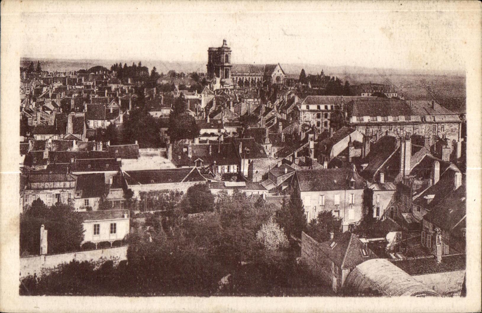 CPA Langres Panorama Vu De L Eglise Saint Martin