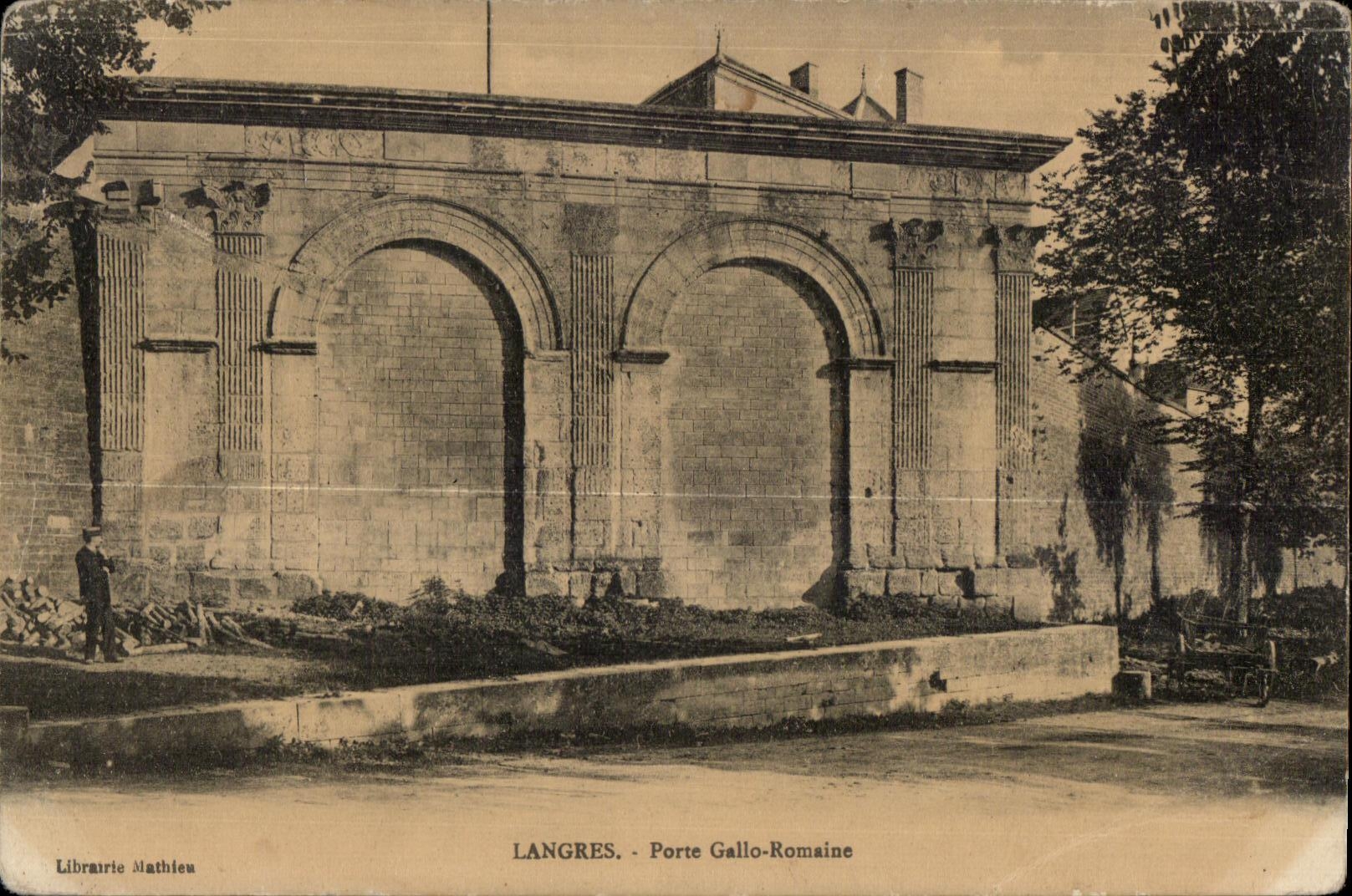 CPA Langres Porte Gallo Romaine