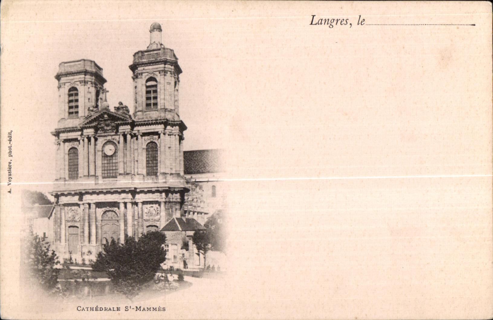 CPA Langres le Cathedhale St Mammes