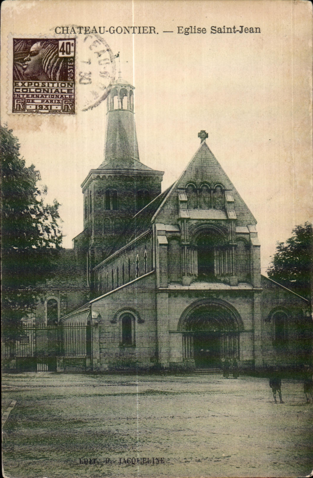 CPA Castle Gontier Church Saint Jean