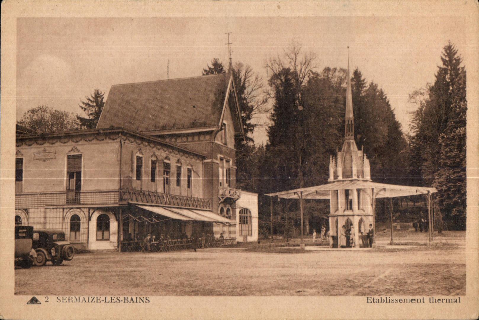 CPA Sernaize Les Bains Hydropathic establishment