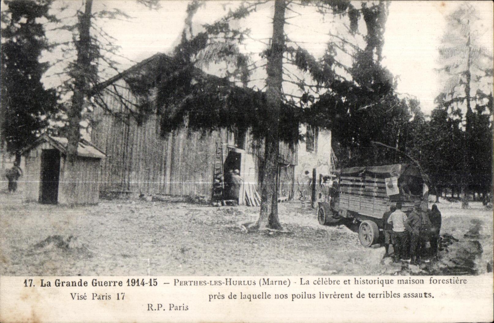 CPA the Perthes Great War Hurlus celebrates It and historical house forestiere close which our hairy livrerent