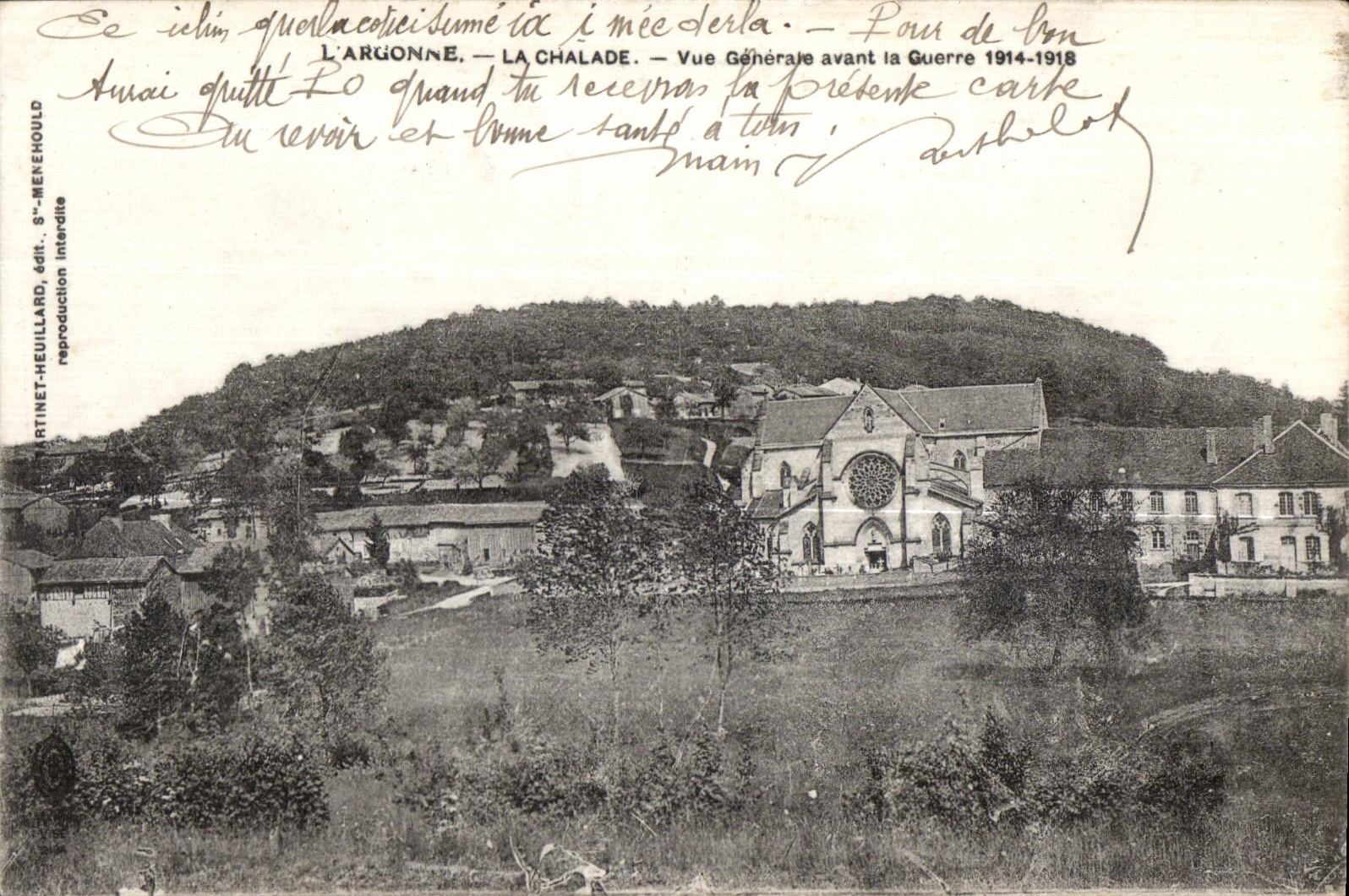 CPA argonne Chalade View before the War 1914-1918 Militaria