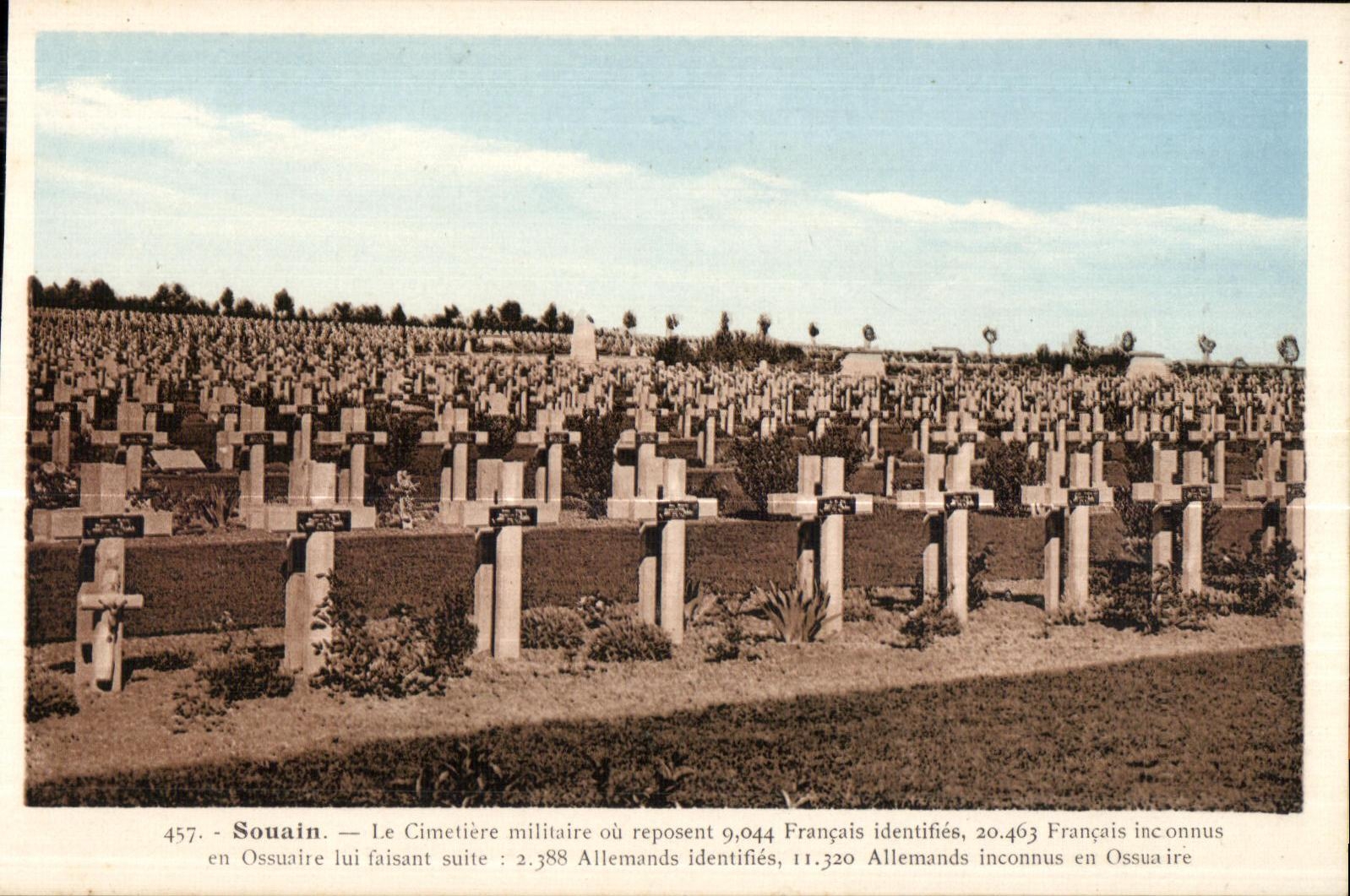 CPA Militaria CPA military Souain it Cemetery