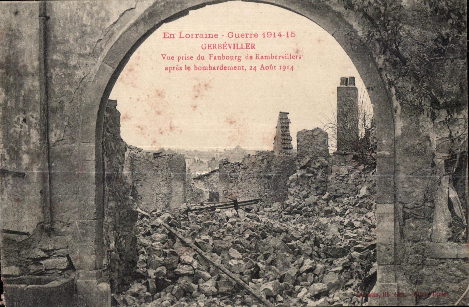 CPA Militaria CPA In Lorraine War 1914-15 Gerbeviller