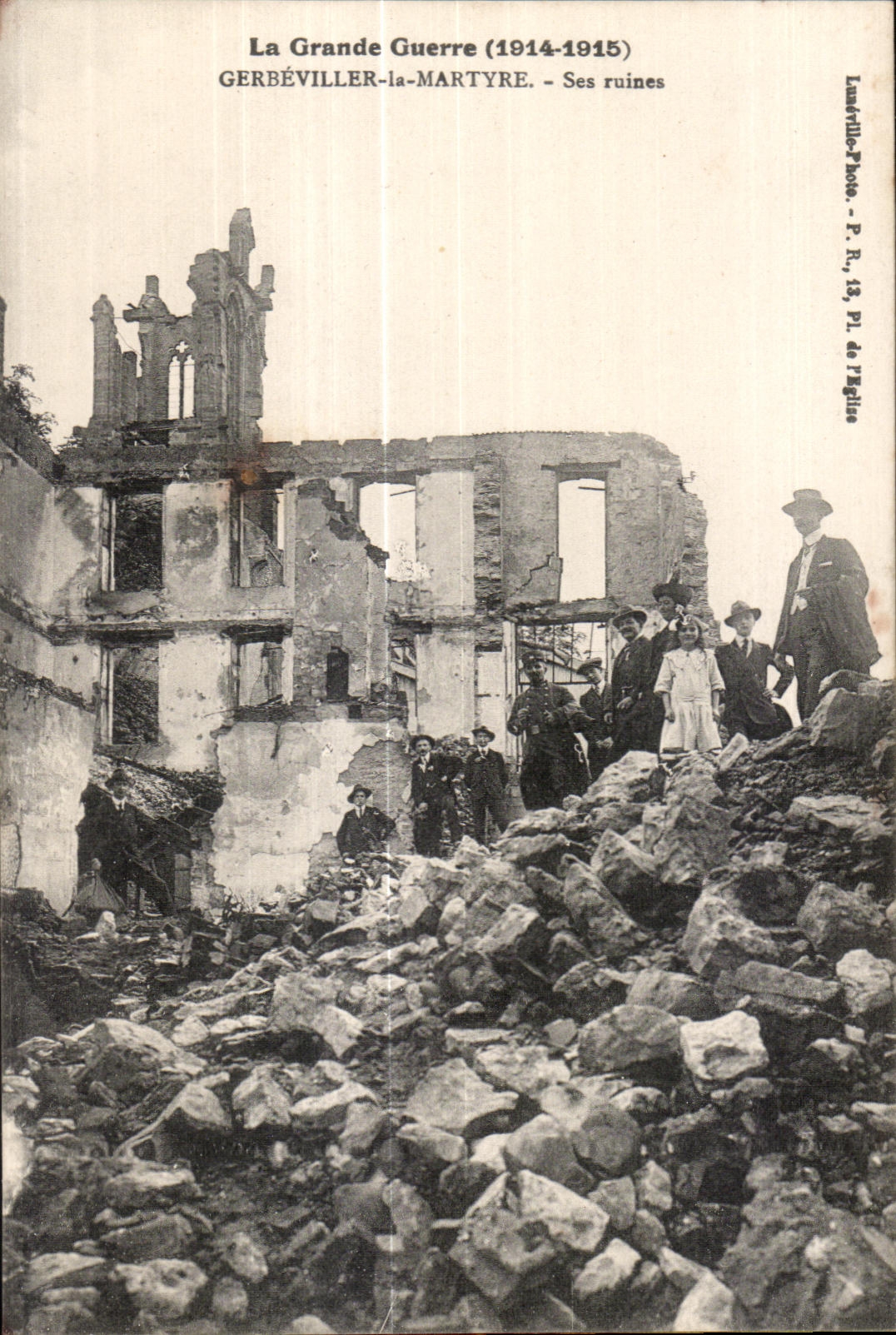 CPA Militaria CPA Large the War 1914-15 Gerbeviller Martyrdom Its ruins