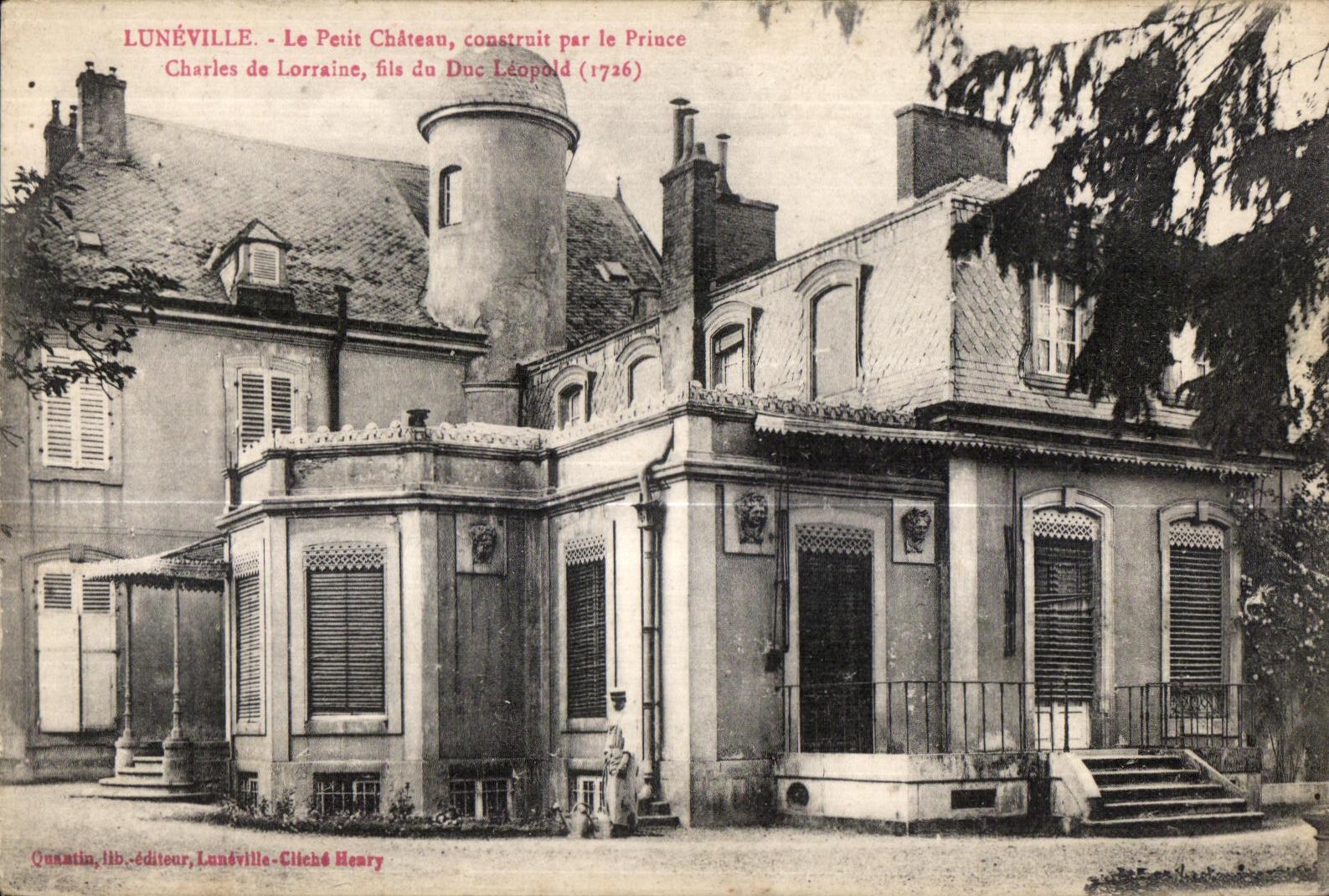 CPA Luneville the small Castle