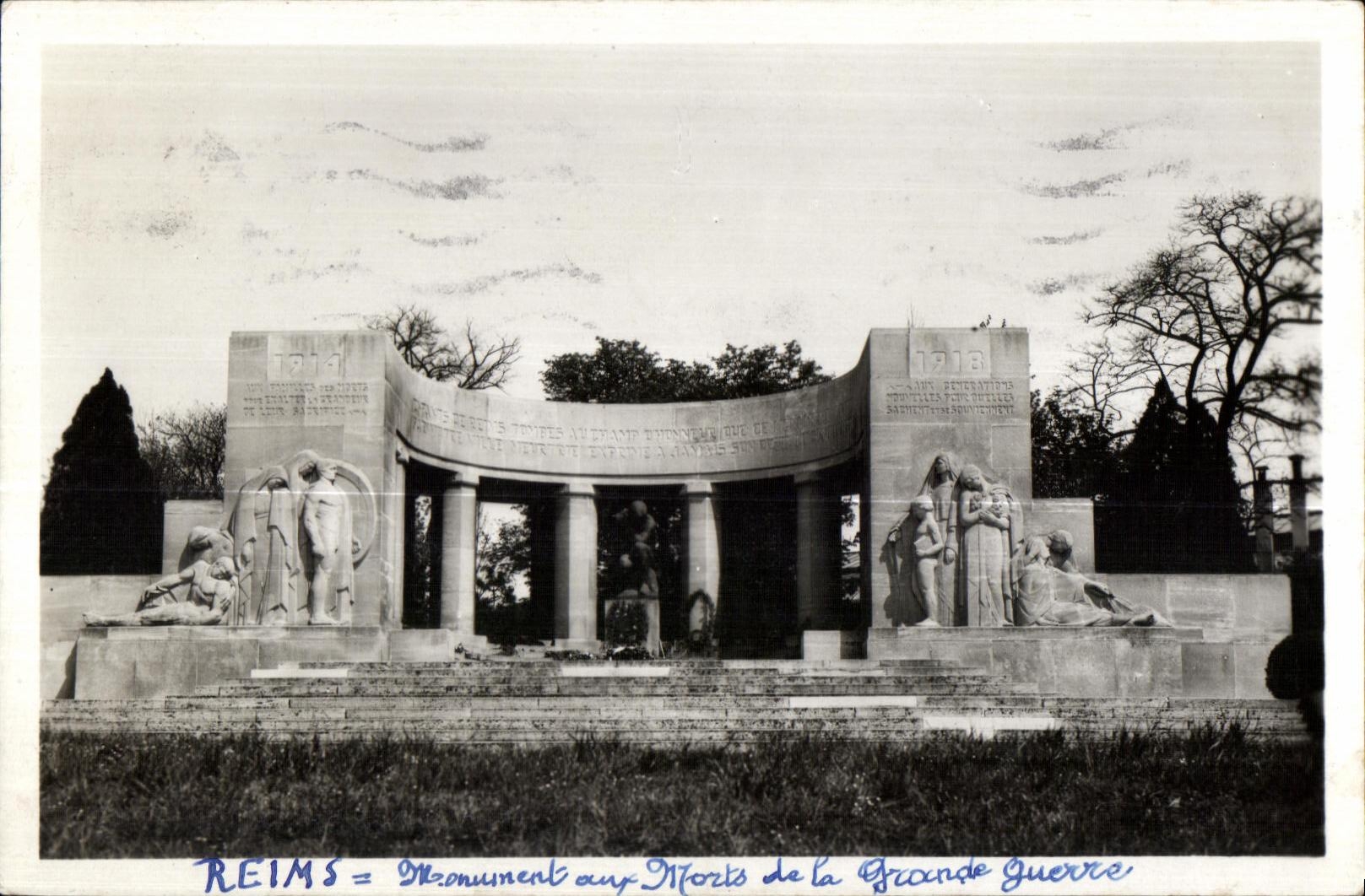 Reims the Marne the War memorial of the Great War