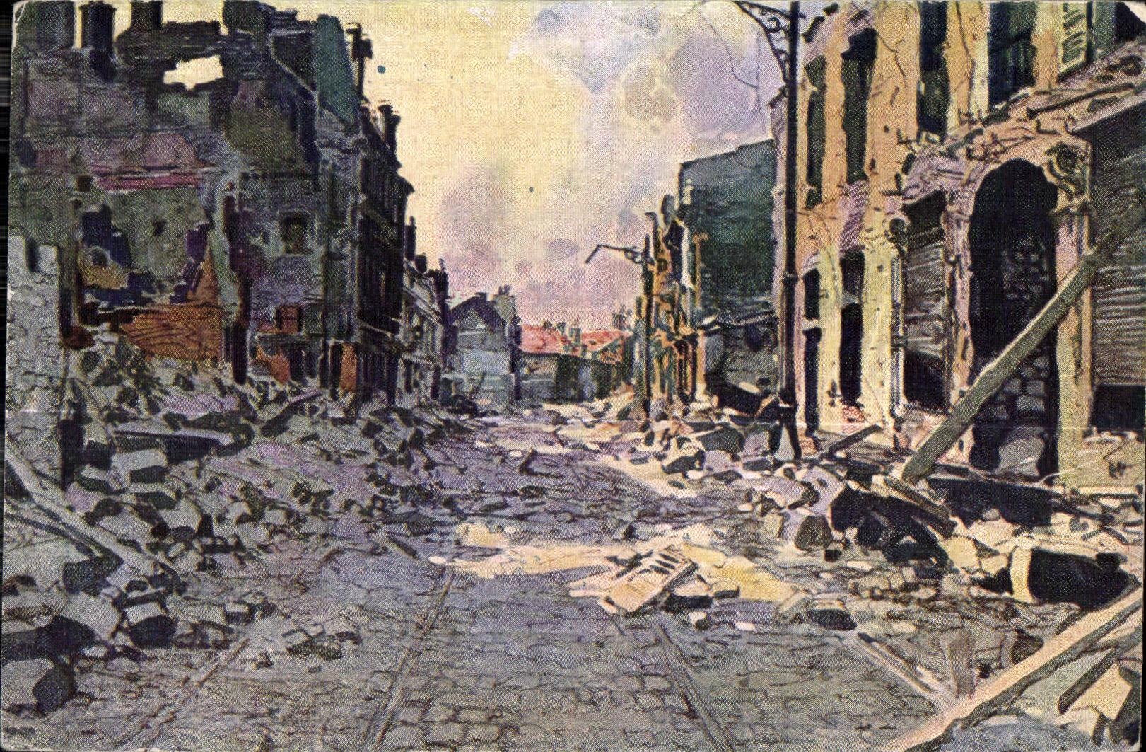 Reims the street Chanzy