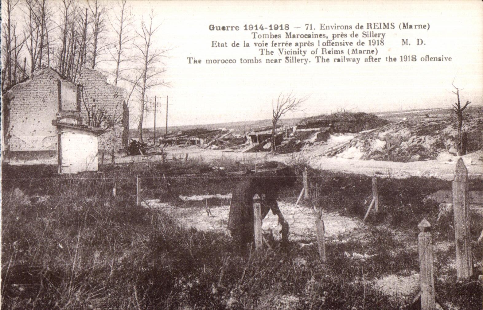 CPA Reims Surroundings of Moroccan Tombs close to Sillery of the Morocco Railway