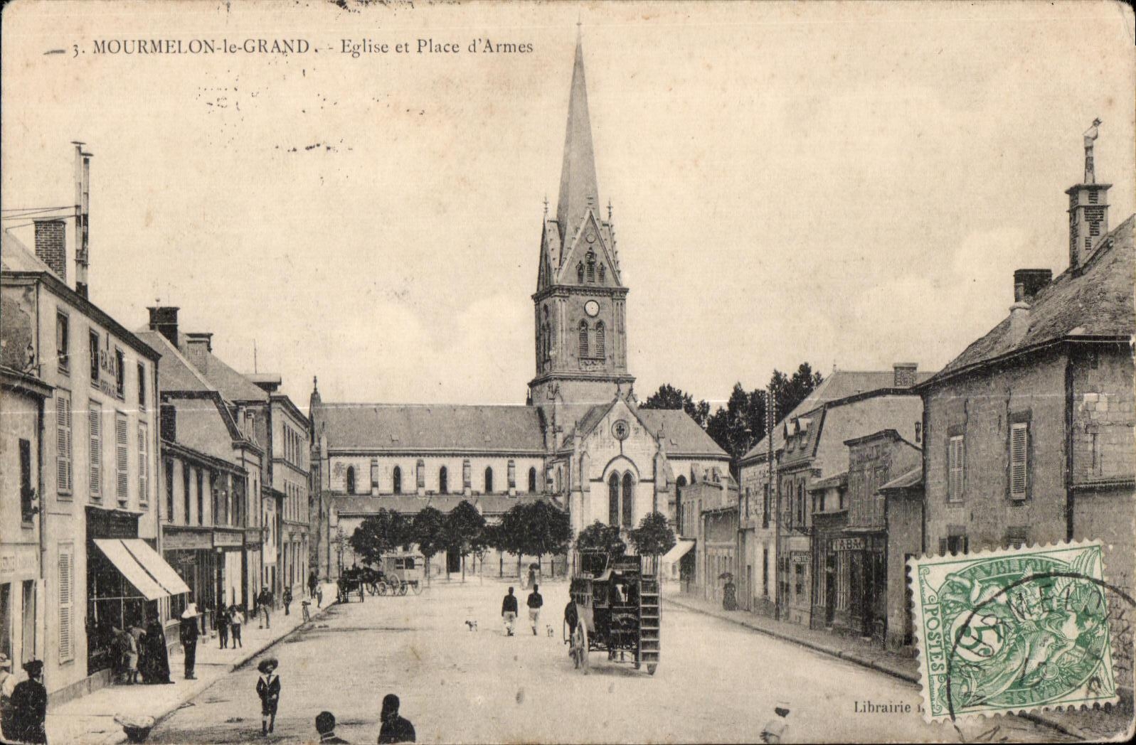 Mourmelon Large the Church and Place Weapons